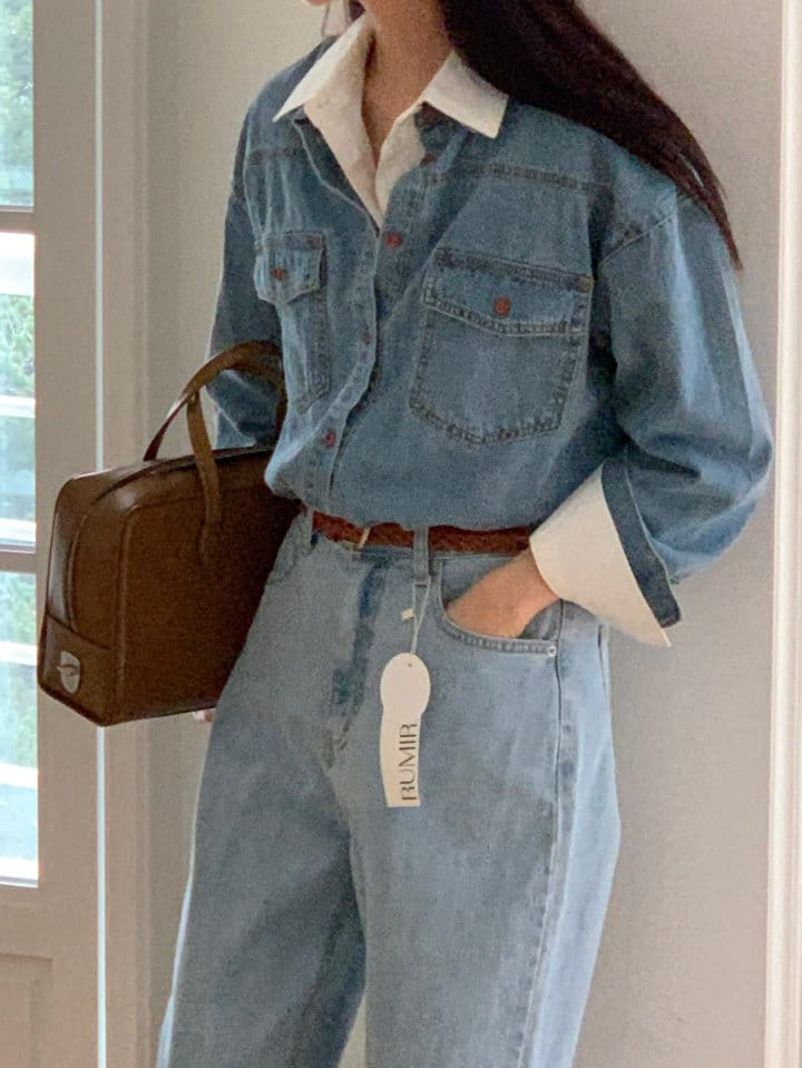 Rumiru - Korean Women Fashion - #momslook - Giselle Denim Shirt