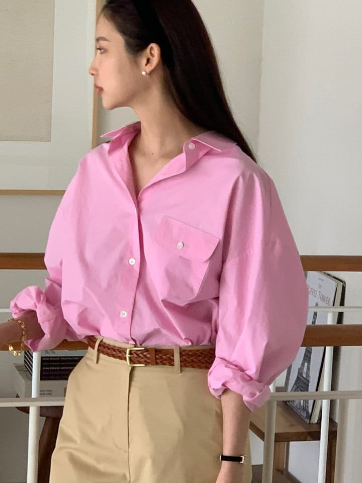 Rumiru - Korean Women Fashion - #womensfashion - Label Shirt - 4