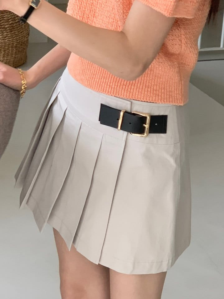 Rumiru - Korean Women Fashion - #shopsmall - Buckle Wrap Skirt - 6