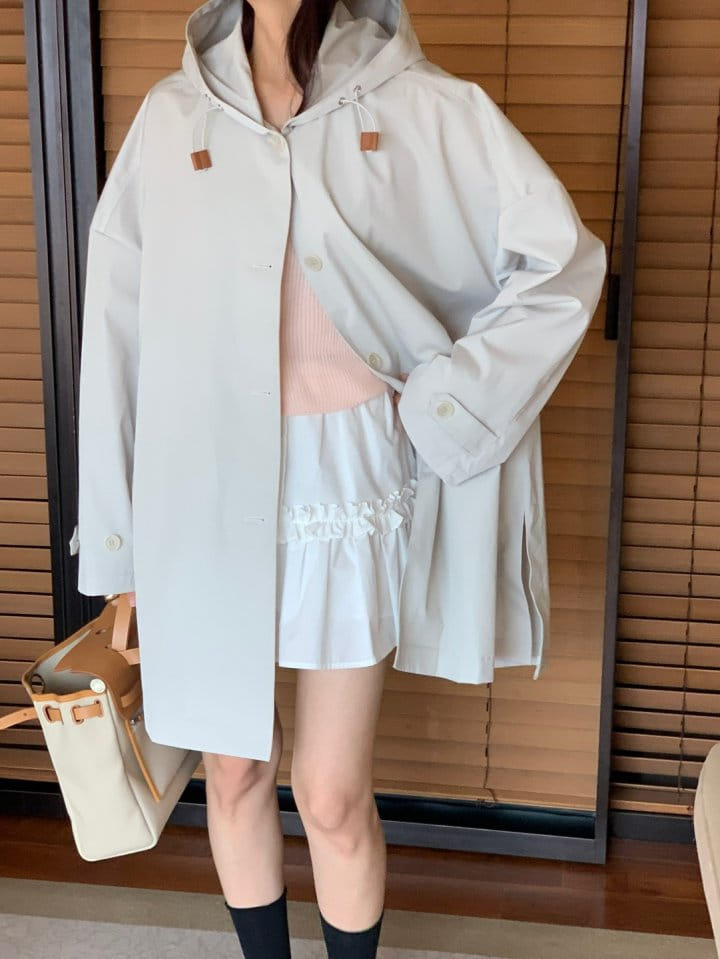 Rumiru - Korean Women Fashion - #vintagekidsstyle - Rain Trench Coat - 10