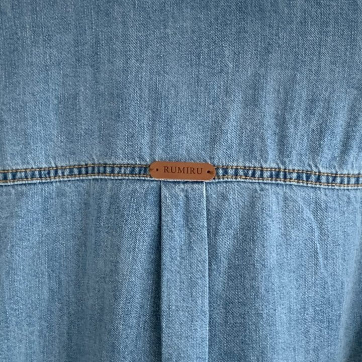 Rumiru - Korean Women Fashion - #vintagekidsstyle - Giselle Denim Shirt - 6