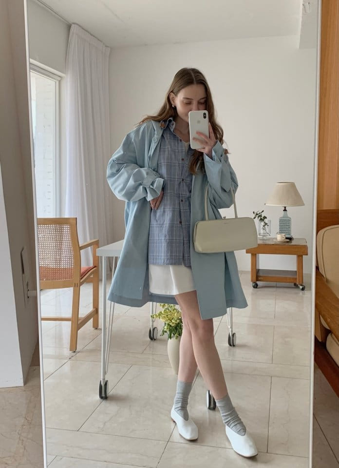 Rumiru - Korean Women Fashion - #momslook - Rain Trench Coat - 4