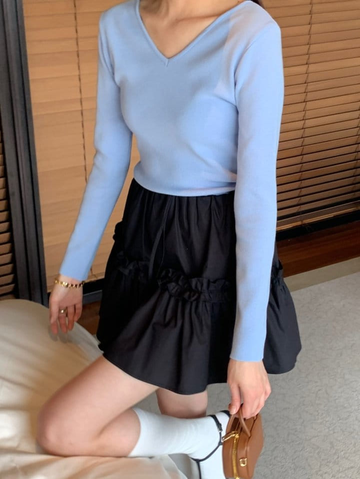 Rumiru - Korean Women Fashion - #womensfashion - Two Way U Neck Knit - 6