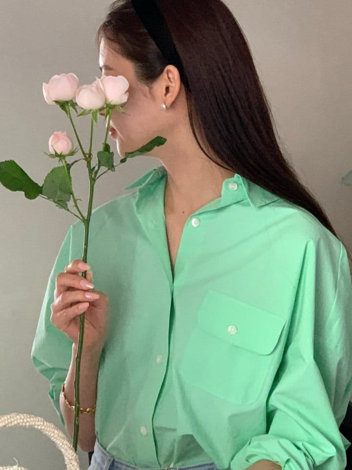 Rumiru - Korean Women Fashion - #womensfashion - Label Shirt - 5