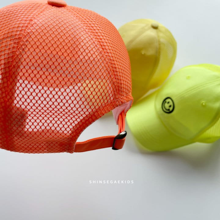 Shinseage Kids - Korean Children Fashion - #childofig - Smile Mesh Ball Cap - 5