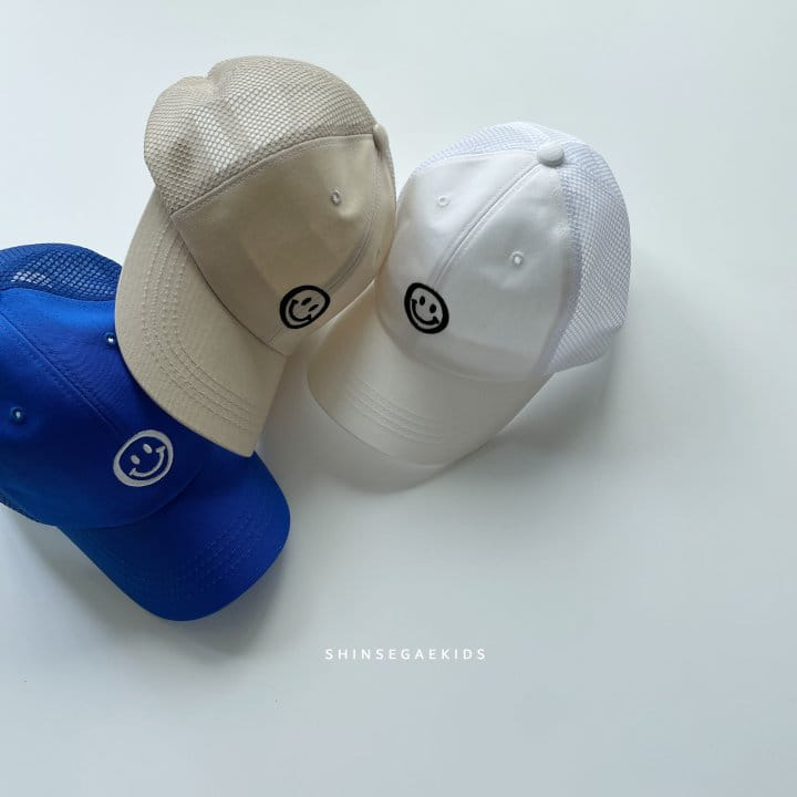 Shinseage Kids - Korean Children Fashion - #childrensboutique - Smile Mesh Ball Cap - 6