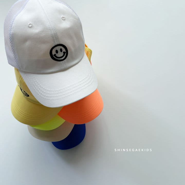 Shinseage Kids - Korean Children Fashion - #fashionkids - Smile Mesh Ball Cap - 9