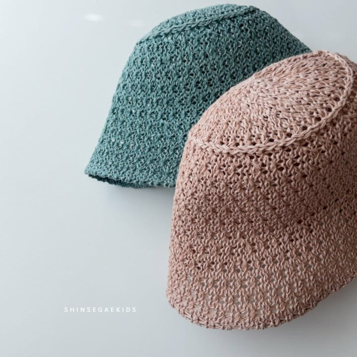 Shinseage Kids - Korean Children Fashion - #kidsshorts - Knitted Jisa Pattern Bonnet - 7