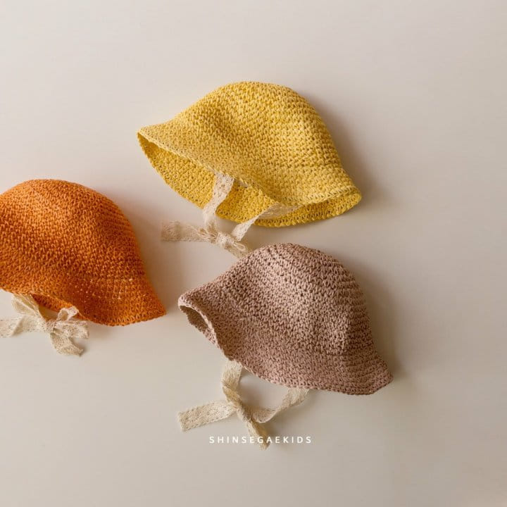 Shinseage Kids - Korean Children Fashion - #minifashionista - Jisa Muzi Lace String Bucket Hat - 4