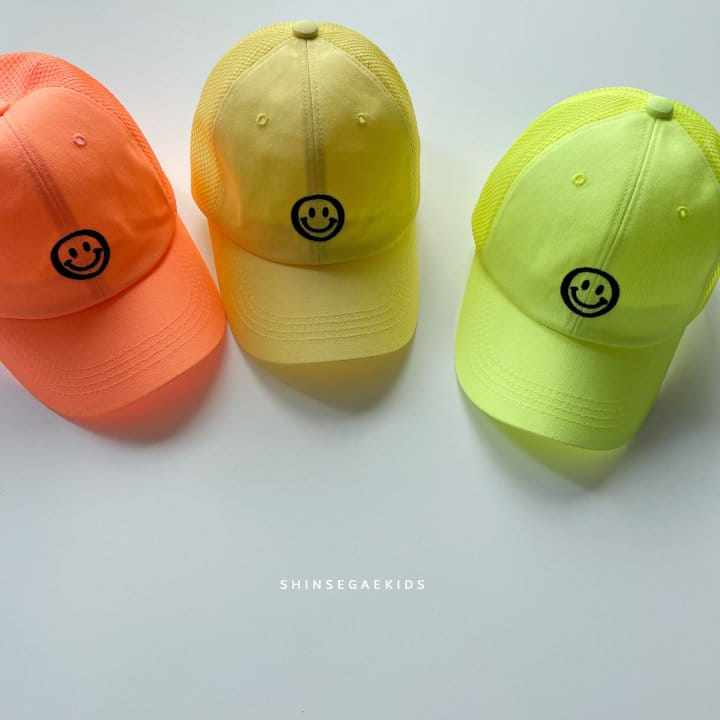 Shinseage Kids - Korean Children Fashion - #toddlerclothing - Smile Mesh Ball Cap - 4