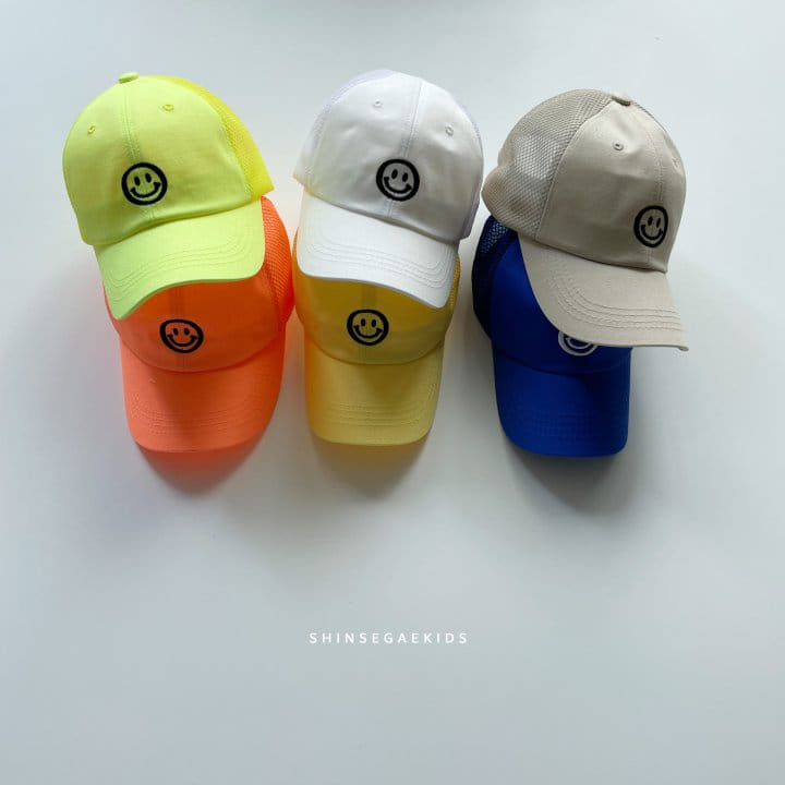Shinseage Kids - Korean Children Fashion - #todddlerfashion - Smile Mesh Ball Cap - 2