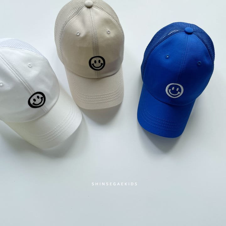 Shinseage Kids - Korean Children Fashion - #toddlerclothing - Smile Mesh Ball Cap - 3