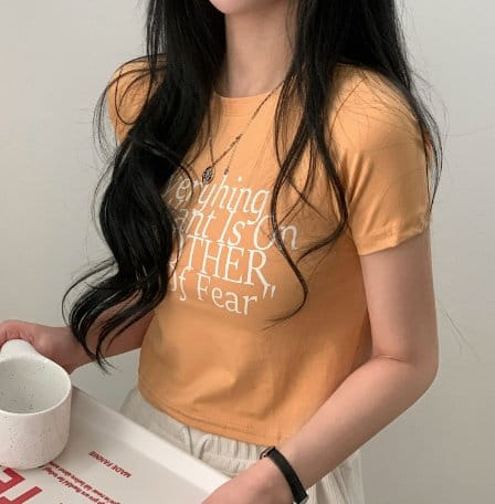 Sienne - Korean Women Fashion - #momslook - Everything Slim Short Sleeve Tee - 3
