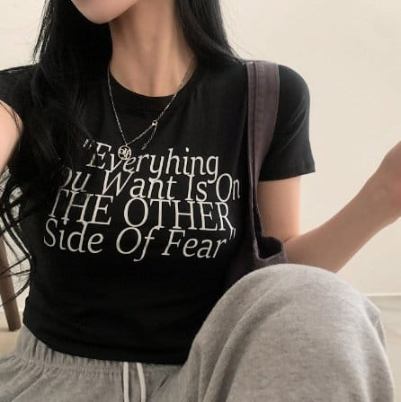 Sienne - Korean Women Fashion - #momslook - Everything Slim Short Sleeve Tee - 5