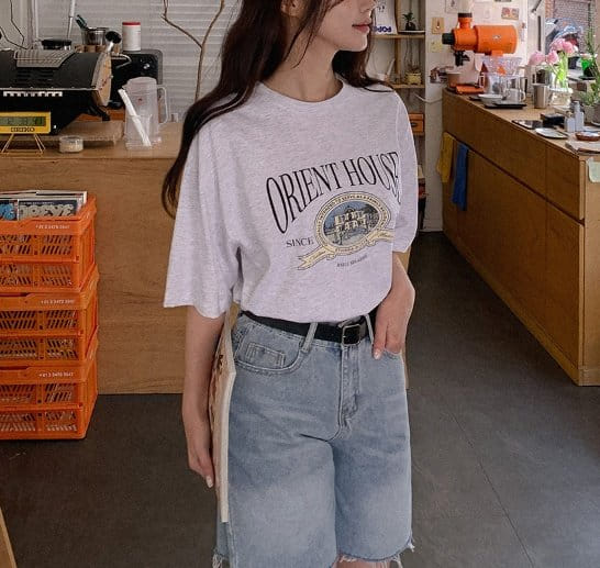 Sienne - Korean Women Fashion - #momslook - Orient Box Short Sleeve Tee - 9