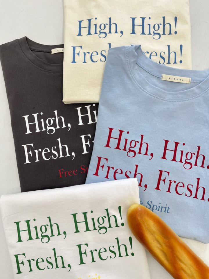 Sienne - Korean Women Fashion - #momslook - High Short Sleeve Tee - 9
