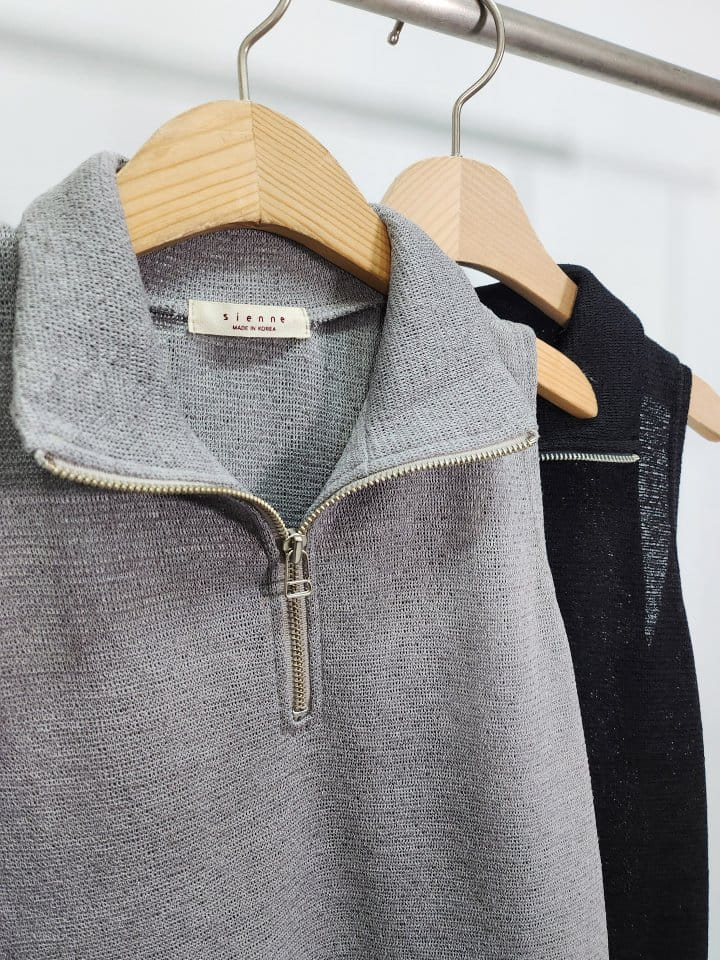 Sienne - Korean Women Fashion - #momslook - Knit Half Zip Up - 2