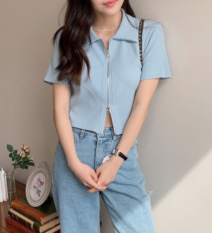 Sienne - Korean Women Fashion - #romanticstyle - Bron Rib Cardigan - 2