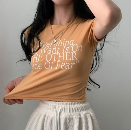 Sienne - Korean Women Fashion - #momslook - Everything Slim Short Sleeve Tee - 4