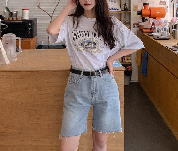 Sienne - Korean Women Fashion - #womensfashion - Orient Box Short Sleeve Tee - 10