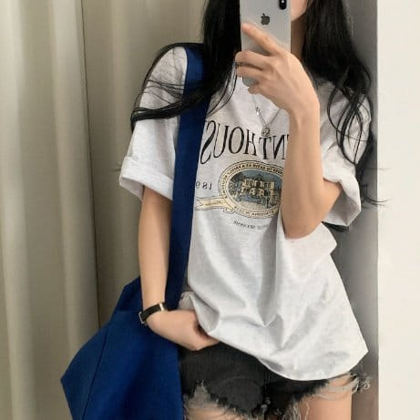 Sienne - Korean Women Fashion - #womensfashion - Orient Box Short Sleeve Tee - 2