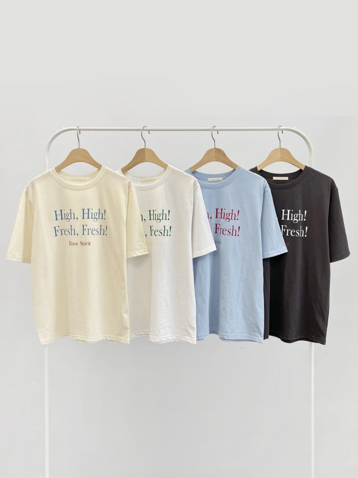 Sienne - Korean Women Fashion - #womensfashion - High Short Sleeve Tee - 8