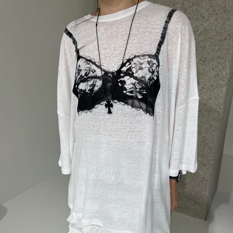 Solar - Korean Women Fashion - #momslook - Bra Top Tee - 3