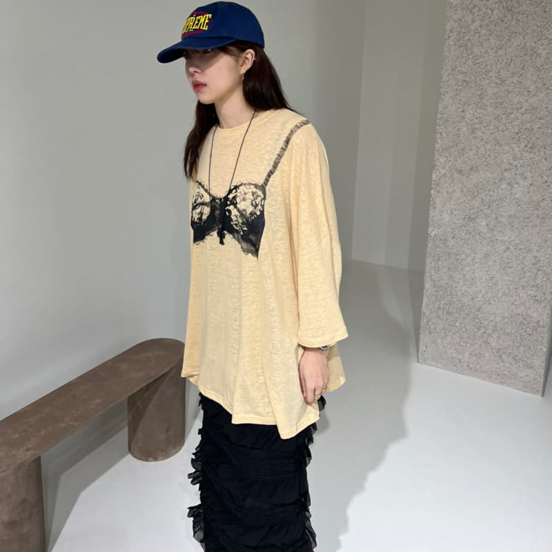 Solar - Korean Women Fashion - #womensfashion - Bra Top Tee - 8