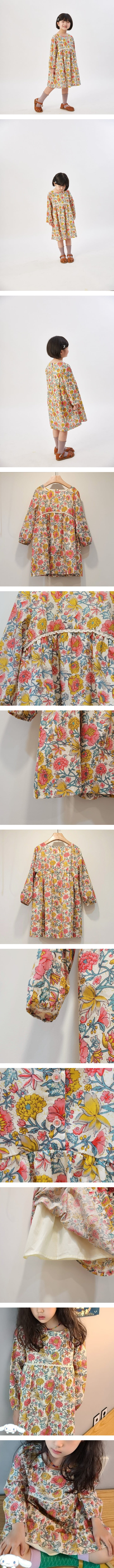 T.j - Korean Children Fashion - #discoveringself - Misha Flower One-Piece - 2