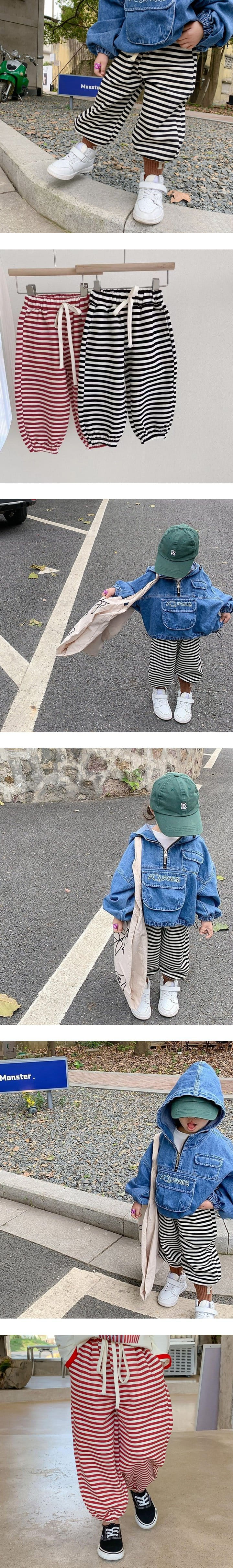 T.j - Korean Children Fashion - #littlefashionista - ST Terry Jogger Pants - 2