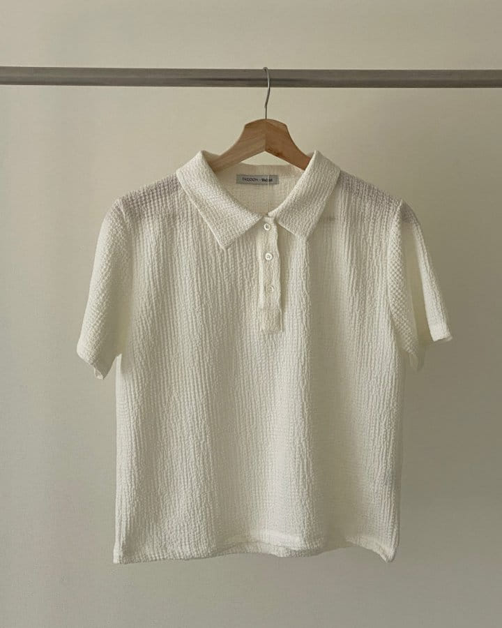 Taejoon - Korean Women Fashion - #momslook - Wave Tee - 6
