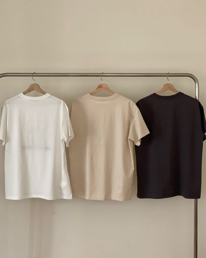 Taejoon - Korean Women Fashion - #momslook - Gold Tee - 3