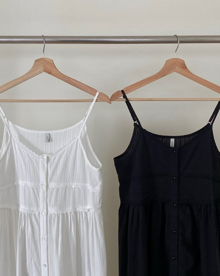 Taejoon - Korean Women Fashion - #momslook - Lace String One-Piece - 2