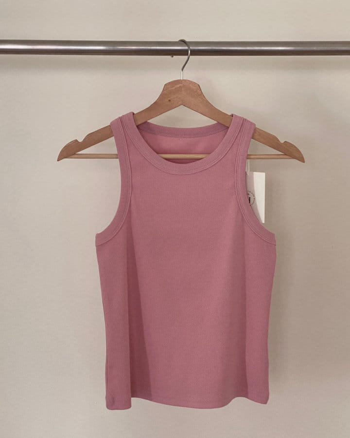 Taejoon - Korean Women Fashion - #momslook - Rib Sleeveless Tee - 7