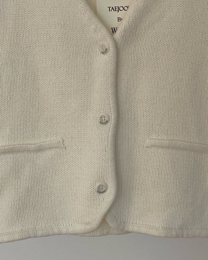 Taejoon - Korean Women Fashion - #momslook - Button Knit Vest - 6
