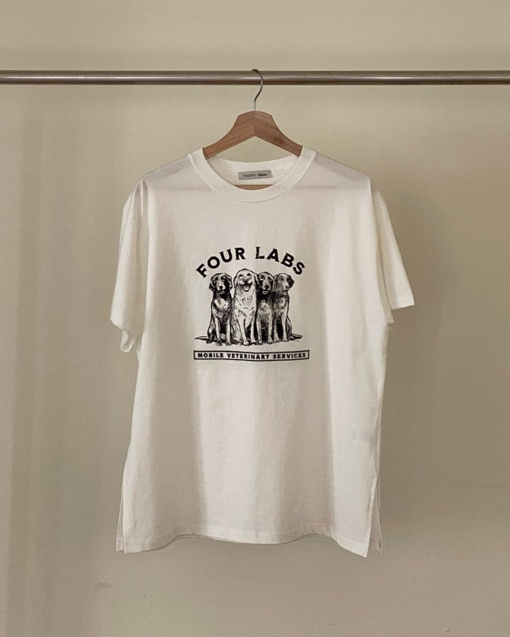 Taejoon - Korean Women Fashion - #momslook - Gold Tee - 4