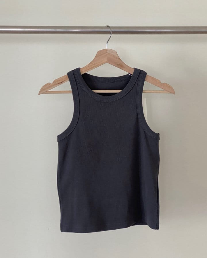 Taejoon - Korean Women Fashion - #womensfashion - Rib Sleeveless Tee - 10