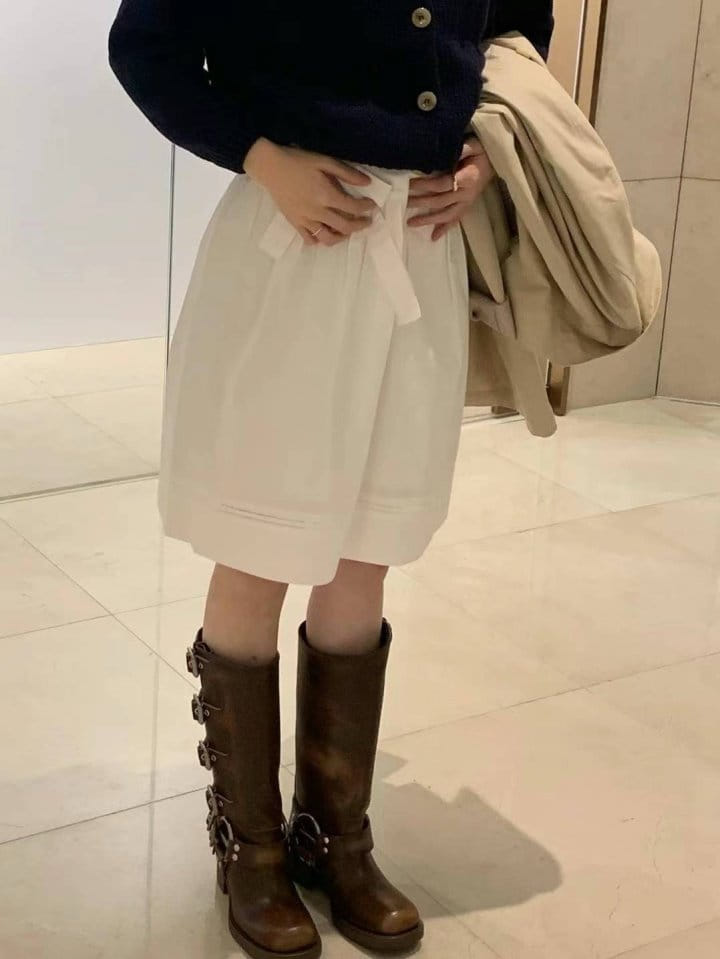 Taf - Korean Women Fashion - #momslook - Coco Ribbon Skirt - 5