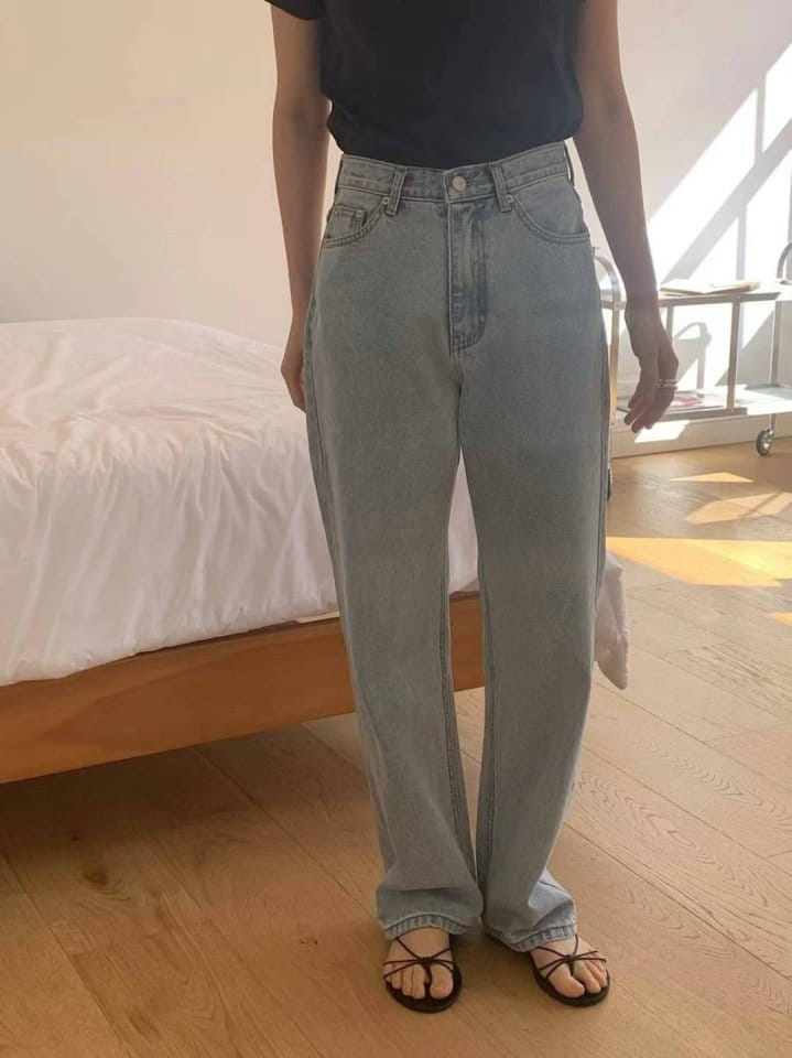 Taf - Korean Women Fashion - #momslook - Icy Denim Pants - 2