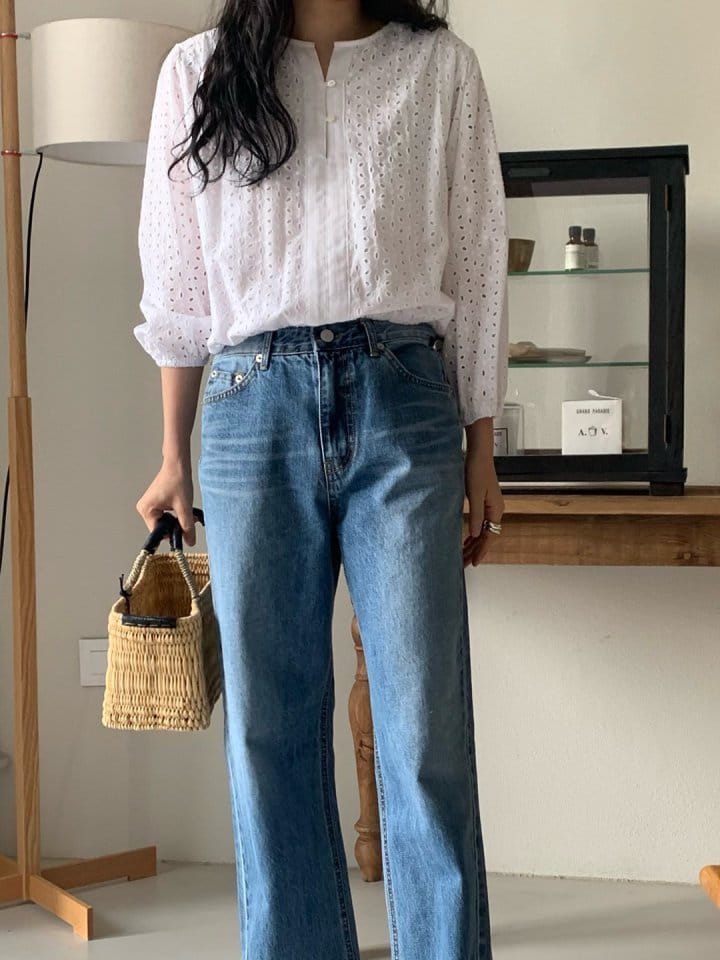 Taf - Korean Women Fashion - #momslook - Ple Punching Blouse - 5