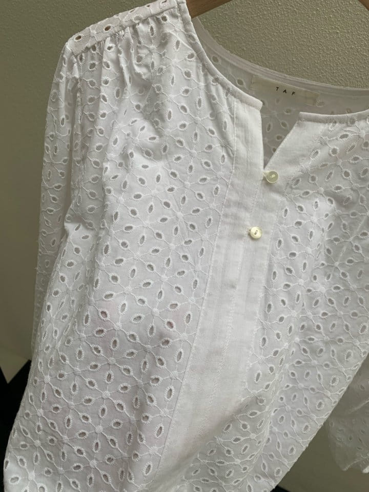 Taf - Korean Women Fashion - #momslook - Ple Punching Blouse - 9