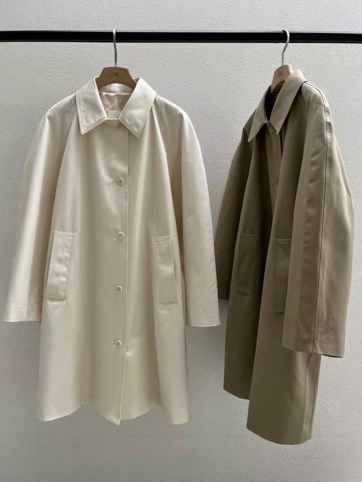 Taf - Korean Women Fashion - #momslook - Hubun Half Trench Coat - 8