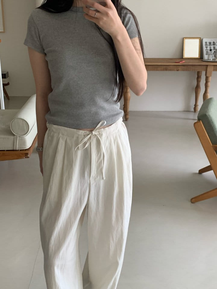 Taf - Korean Women Fashion - #momslook - Sui String Pants - 2