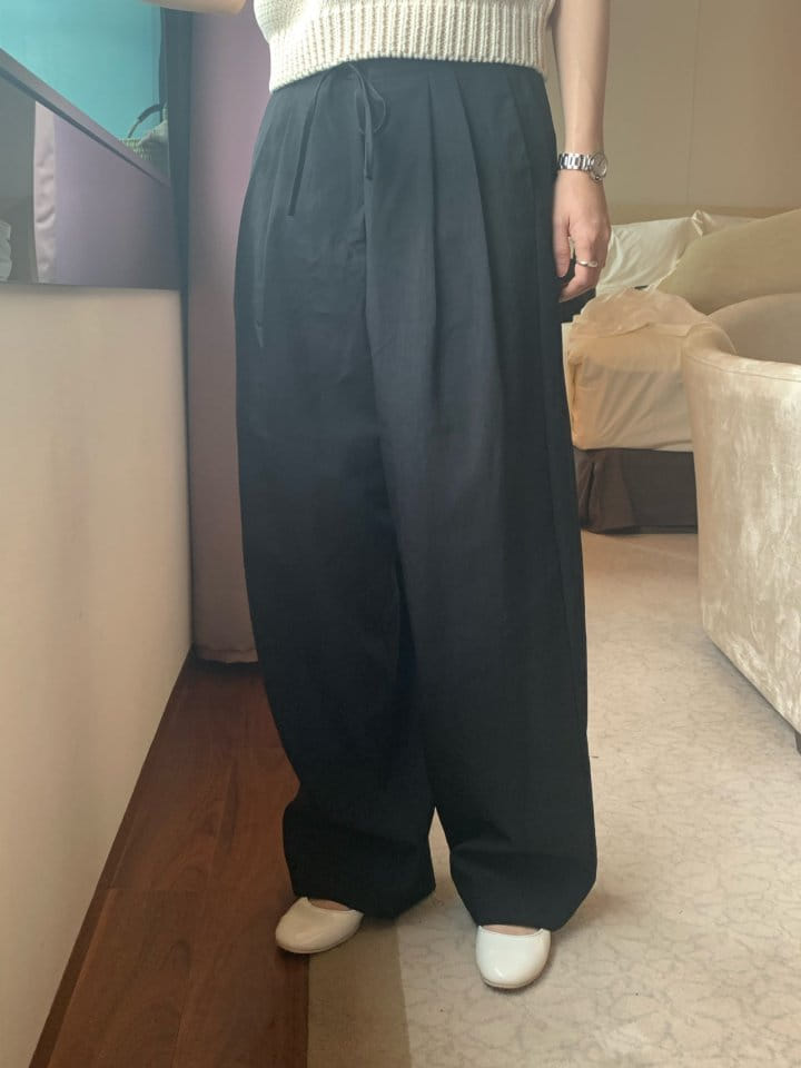 Taf - Korean Women Fashion - #momslook - Sui String Pants - 6