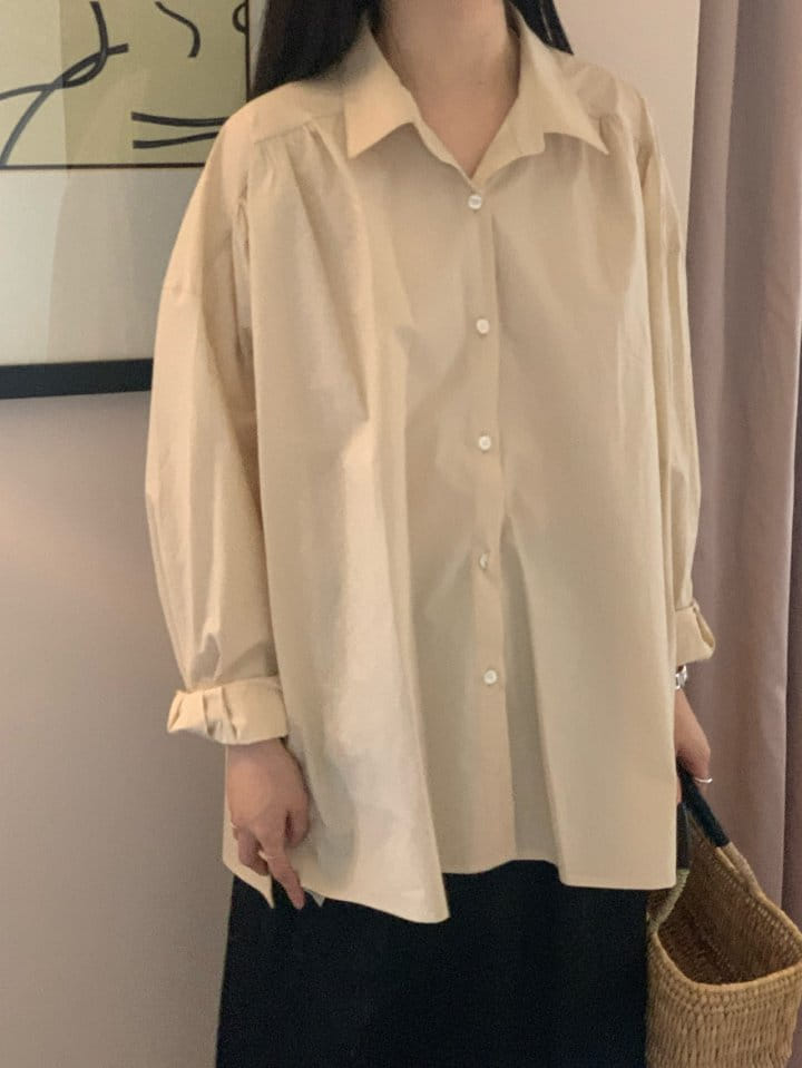 Taf - Korean Women Fashion - #womensfashion - Kai Shirring Shirt - 4