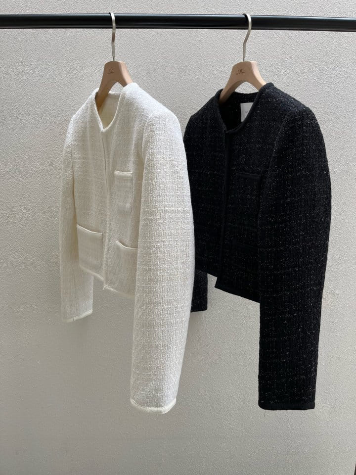 Taf - Korean Women Fashion - #momslook - Jenny Tweed Jacket - 3