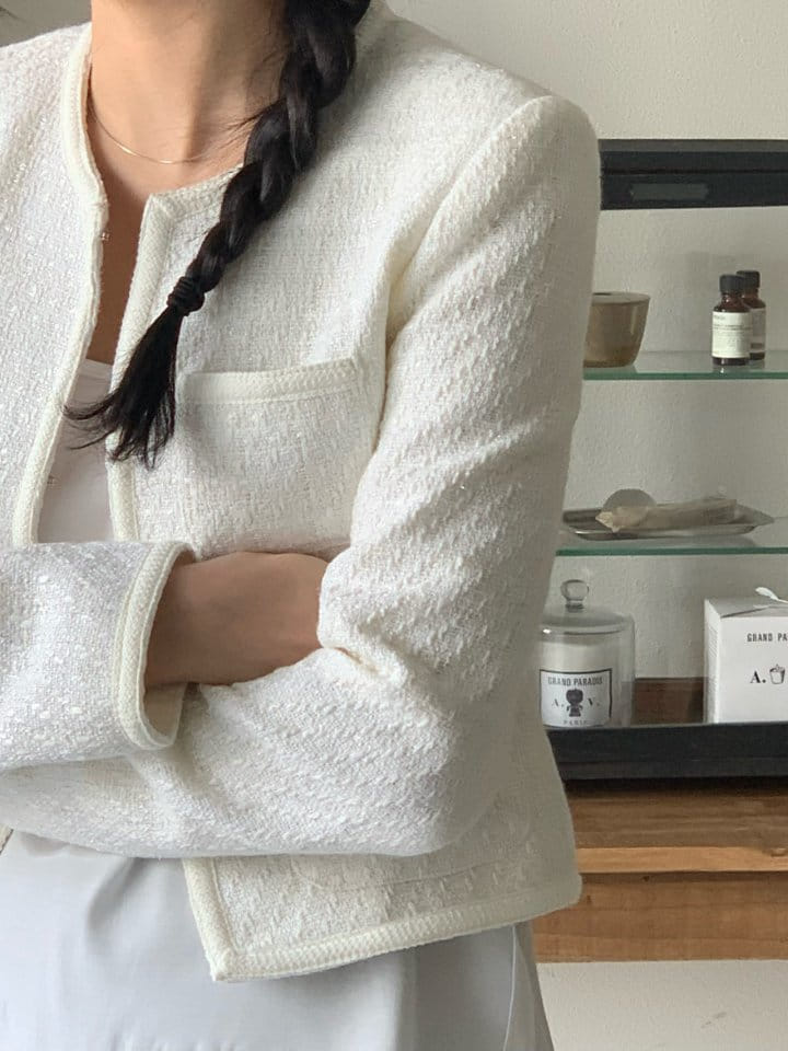 Taf - Korean Women Fashion - #momslook - Jenny Tweed Jacket - 5