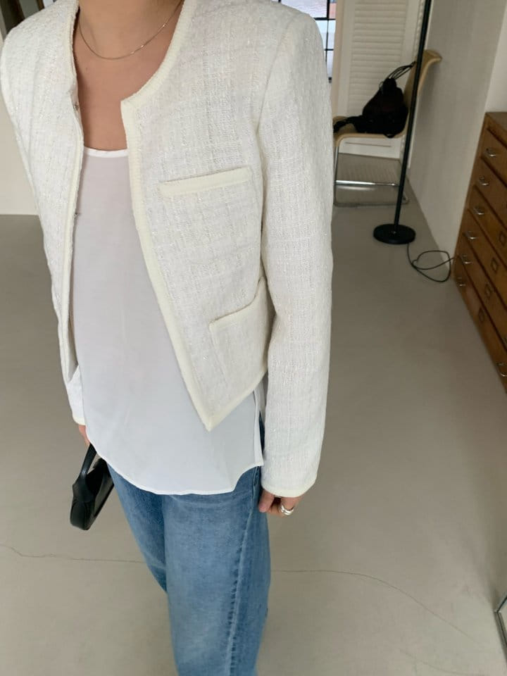 Taf - Korean Women Fashion - #momslook - Jenny Tweed Jacket - 7