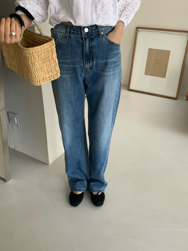 Taf - Korean Women Fashion - #momslook - Guinness Denim Pants - 2