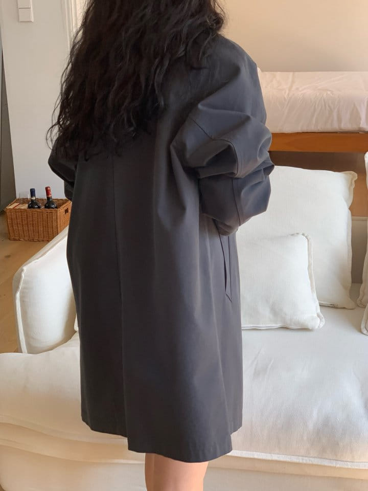 Taf - Korean Women Fashion - #thatsdarling - Easy Single Trench Coat - 8